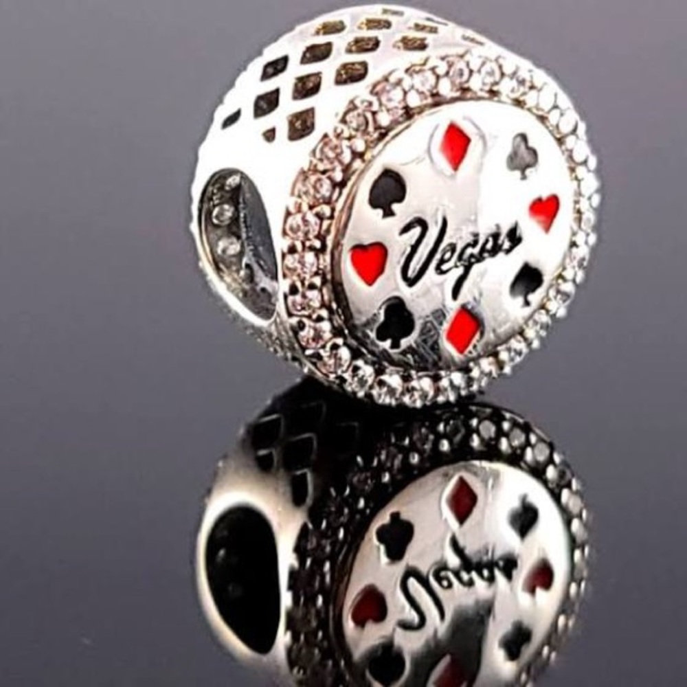 PANDORA Vegas Player Charm